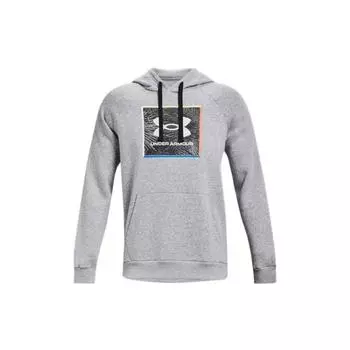 Мужская толстовка с капюшоном Under Armour Rival Graphic Fleece Серая 1370349-011 L