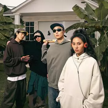 Мужская толстовка с капюшоном в винтажном стиле в американском стиле, свободная повседневная однотонная толстовка на весну и осень M