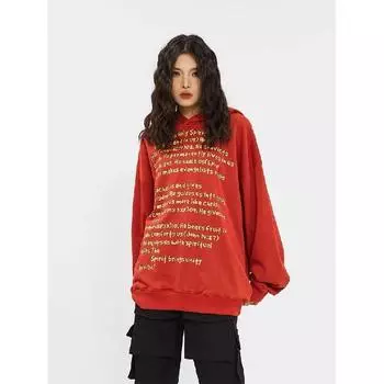 Мужская толстовка с капюшоном весной и осенью, свободная и модная универсальная куртка с буквенным принтом, мужская толстовка с длинными рукавами, повседневный топ M