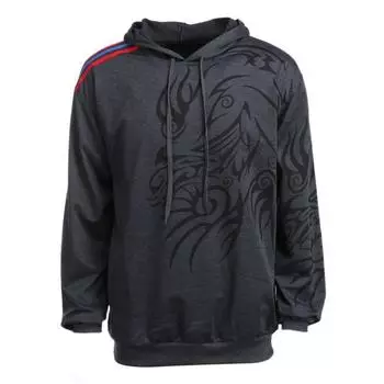 Мужская толстовка с капюшоном, вязаная с рисунком дракона, с капюшоном, европейские мужские толстовки M белый