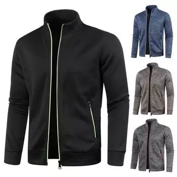 Мужская толстовка с карманами, теплая 3D резка, мужская осенняя толстовка для фитнеса больших размеров, пальто, повседневная одежда L