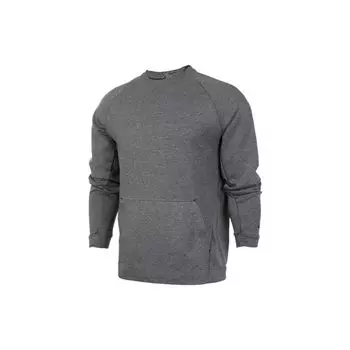 Мужская толстовка с круглым вырезом и карманами кенгуру Nike Sportswear Tech Fleece, серая 805141-091 XL
