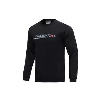 Мужская толстовка с круглым вырезом и надписью Li Ning Training Series, черная AWDR007-1 XL