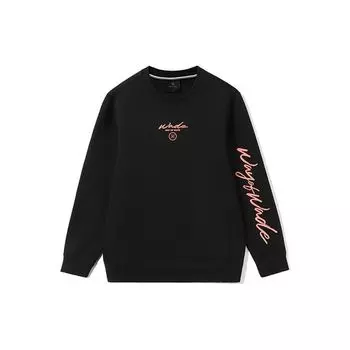 Мужская толстовка с круглым вырезом и принтом букв серии Li Ning Wade, черная AWDR397-1 M