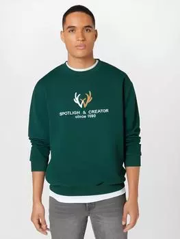 Мужская толстовка с круглым вырезом и рисунком рогов, модная повседневная толстовка с длинным рукавом M