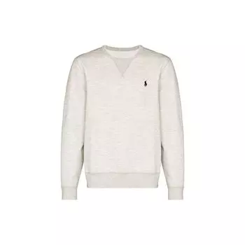 Мужская толстовка с круглым вырезом и вышитым логотипом Polo Ralph Lauren, серо-белая 710675313-020 XL