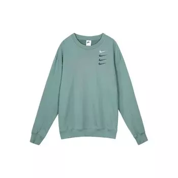 Мужская толстовка с круглым вырезом и вышивкой Nike French Terry Swoosh, цвет Spearleaf, зеленый DB9408-387 XL