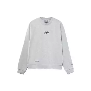 Мужская толстовка с круглым вырезом Li Ning Ink Splash Print Loose Fit Crew Neck Sweatshirt Grey AWDR447-4 XL