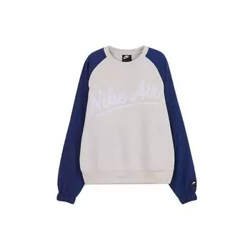 Мужская толстовка с круглым вырезом Nike Air Fleece Blue White BV5188-072 S