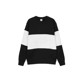 Мужская толстовка с круглым вырезом Nike Colorblock, черные, белые FB7849-010 L