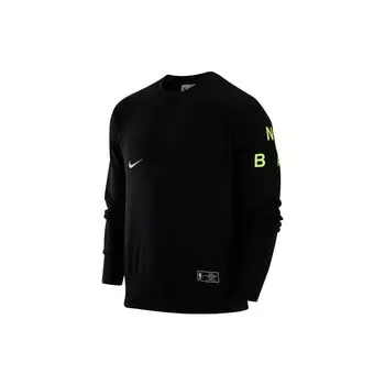 Мужская толстовка с круглым вырезом Nike NBA Team 31 Courtside с графическим принтом логотипа, черные DR9125-010 S