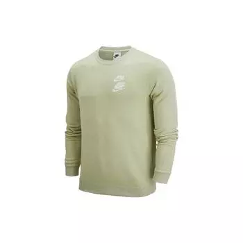 Мужская толстовка с круглым вырезом Nike Nsw Overlapping Logo Print, светло-оливково-зеленая DV7381-371 M