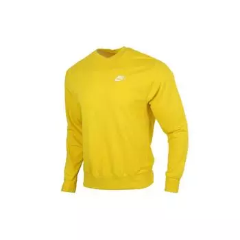 Мужская толстовка с круглым вырезом Nike Sportswear Club, лимонно-желтая BV2667-735 XL