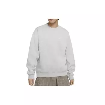 Мужская толстовка с круглым вырезом с вышитым логотипом Nike, серая CV0554-050 XS