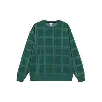 Мужская толстовка с круглым вырезом в клетку Nike Solid Checkered Skateboard, зеленая DA4260-333 L