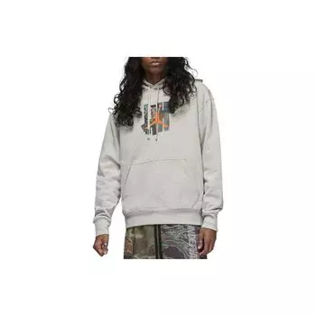 Мужская толстовка с принтом логотипа Jordan Brand Undefeated Capsule Series, мужские топы на шнурке пепельно-серого цвета DX4300-050 XS