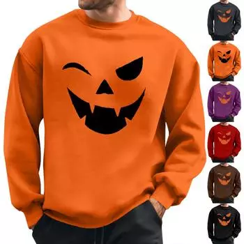 Мужская толстовка с принтом на открытом воздухе, свободная с длинными рукавами и этническим принтом L