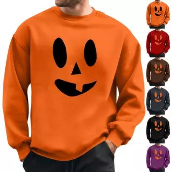 Мужская толстовка с принтом на открытом воздухе, свободная с длинными рукавами и этническим принтом L чёрный