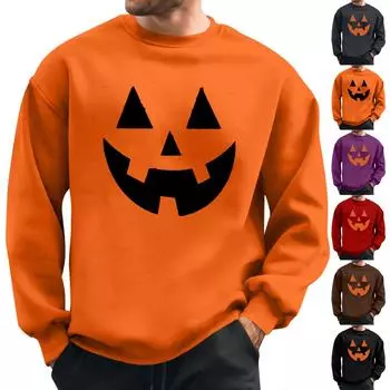 Мужская толстовка с принтом на открытом воздухе, свободная с длинными рукавами и этническим принтом L