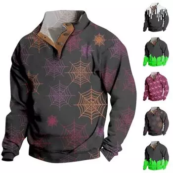 Мужская толстовка с воротником-стойкой на открытом воздухе, повседневные свитера, топы XXXL белый