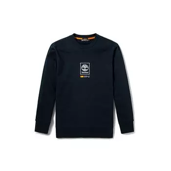 Мужская толстовка с вышитым логотипом Timberland с круглым вырезом, трикотажный пуловер, темно-синий A2AJN-433 L