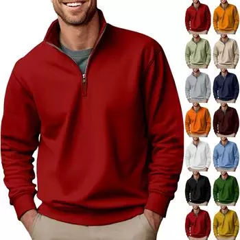 Мужская толстовка, свободная однотонная уличная теплая дышащая футболка, топ L