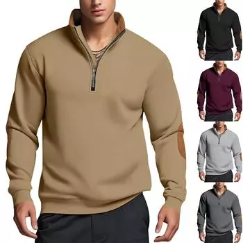 Мужская толстовка, свободная однотонная уличная теплая дышащая футболка, топ XL винный