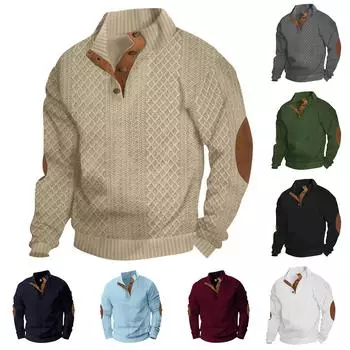 Мужская толстовка, свободная однотонная уличная теплая дышащая футболка, топ L армия зеленый