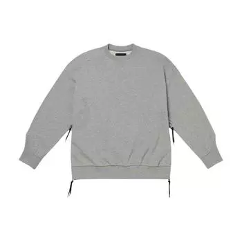 Мужская толстовка Vans Block By Block, однотонная, с круглым вырезом, боковыми разрезами, молнией и длинными рукавами, серая VN000H2MGRH M