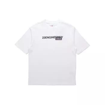 Мужская тренировочная футболка Air Jordan 23 Engineered Letter Print, белые топы CZ5182-100 XXXL