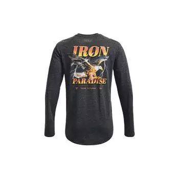 Мужская тренировочная футболка с длинными рукавами Under Armour Project Rock Outlaw, черные 1367119-001 L