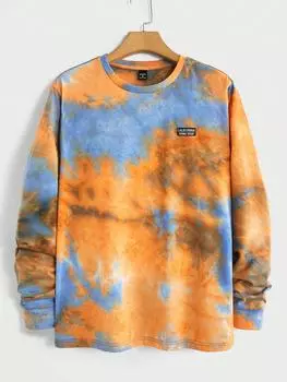 Мужская трикотажная повседневная футболка Manfinity RebelGame с принтом тай-дай S