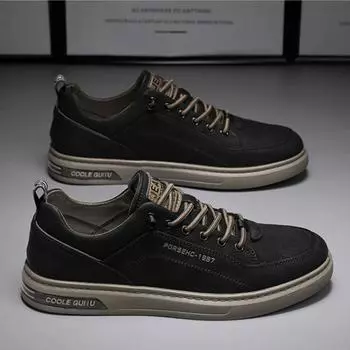 Мужская удобная дышащая повседневная обувь, модные туфли высокого класса, мужские туфли на толстой подошве, кроссовки для активного отдыха на природе 39 белый