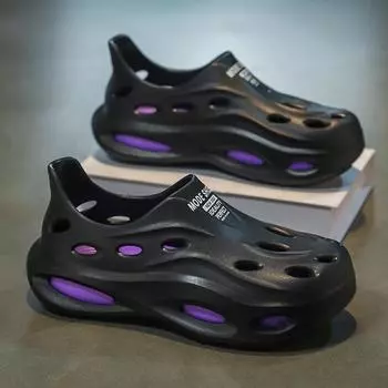 Мужская удобная и модная повседневная обувь с круглым носком, подходящая по цвету, с отверстиями, дышащая мужская обувь с отверстиями 40