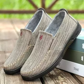 Мужская удобная, модная, повседневная, дышащая парусиновая обувь 44