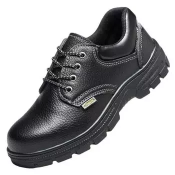Мужская удобная, модная, повседневная, устойчивая к ударам и проколам рабочая обувь 36 чёрный