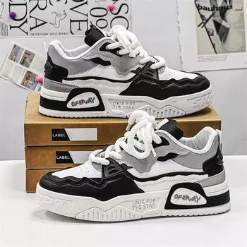 Мужская удобная повседневная обувь на толстой подошве, всесезонная, мягкая, нескользящая, для ходьбы на открытом воздухе, студенческая модная спортивная обувь для сноуборда 39