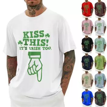 Мужская ул.. Футболка с принтом Патрика, мужская, свободная, повседневная, с коротким рукавом XXXXL