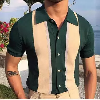 Мужская уличная одежда с V-образным вырезом, однотонные базовые пуловеры, простой тонкий свитер с длинным рукавом S чёрный