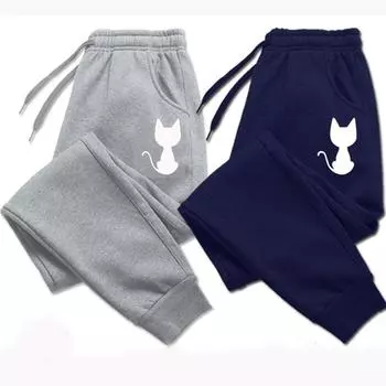 Мужская уличная одежда, спортивные штаны, спортивный костюм, брюки, повседневные бегуны, спортивная одежда, черные женские брюки с завязками 2XL чёрный