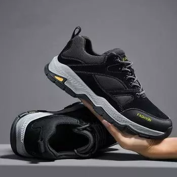 Мужская уличная походная обувь, дышащие повседневные легкие кроссовки на мягкой подошве.
