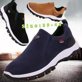 Мужская уличная походная обувь, повседневная обувь, модные мужские лоферы, мужская обувь большого размера 39 чёрный