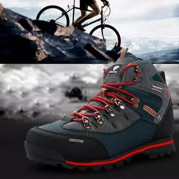 Мужская уличная походная обувь с высоким берцем, большие размеры 40–47, водонепроницаемые и песчаные походные ботинки для пустыни, спортивная обувь 40 жёлтый/чёрный