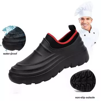Мужская уличная рабочая обувь, водонепроницаемая обувь для шеф-повара, маслостойкая обувь для домашних животных, мужская обувь для рыбаков, нескользящие сабо для прополки сада 39