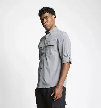 Мужская уличная рубашка с длинным рукавом 23Y-1053