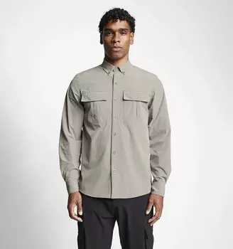 Мужская уличная рубашка с длинным рукавом 23Y-1053