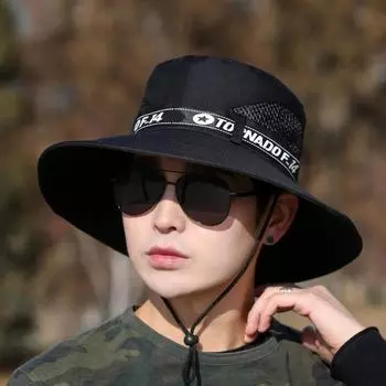 Мужская уличная шапка с буквенным принтом, анти-УФ-мягкая, повседневная, для рыбалки, рыбака для взрослых темно-синий