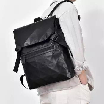 Мужская уличная школьная сумка для мужчин, для езды на велосипеде, многофункциональная, большой емкости 15.7 чёрный