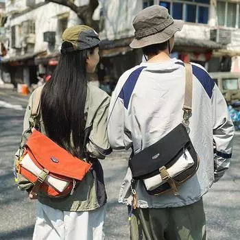 Мужская уличная сумка через плечо, женская сумка через плечо, маленькая сумка для мобильного телефона чёрный