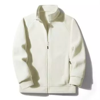 Мужская уличная толстовка из флиса, зимняя, на молнии, модная, мужская, однотонная, свободная, толстая, из ягненка, куртка, мужская одежда, мужские толстовки с капюшоном 3XL зелёный